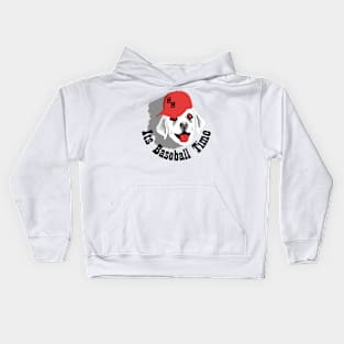 Its Time For Baseball Kids Hoodie